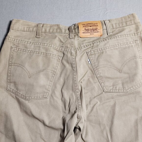 Vintage Levi's 634 white tab jeans men's size 33X32 cream colour, straight relax - Picture 4 of 12